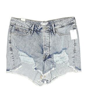Good American Denim Acid Wash Bombshell Shorts